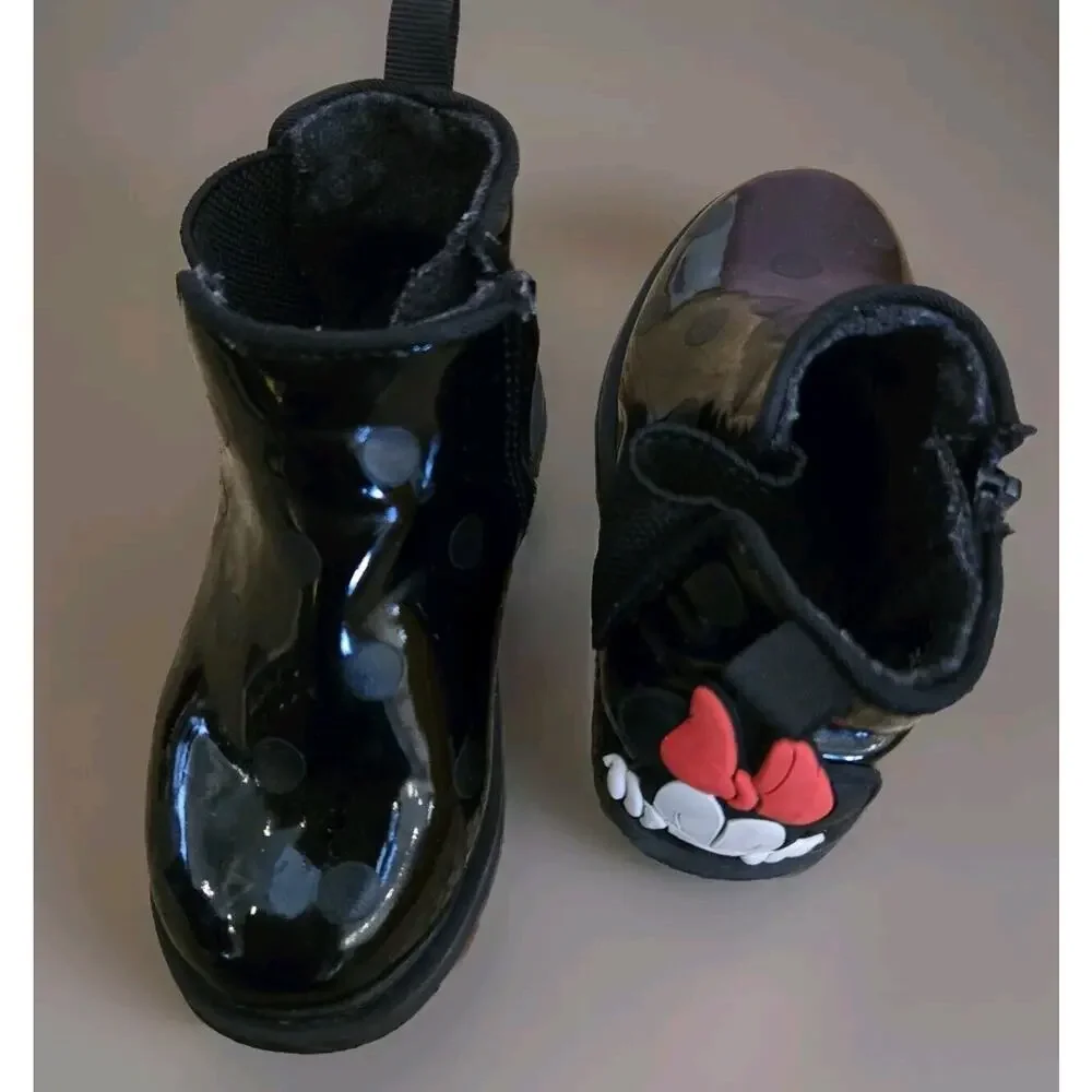 BABY GIRL Zara x Disney Minnie Mouse Dot Boots‎ | Size 6US / 22EU